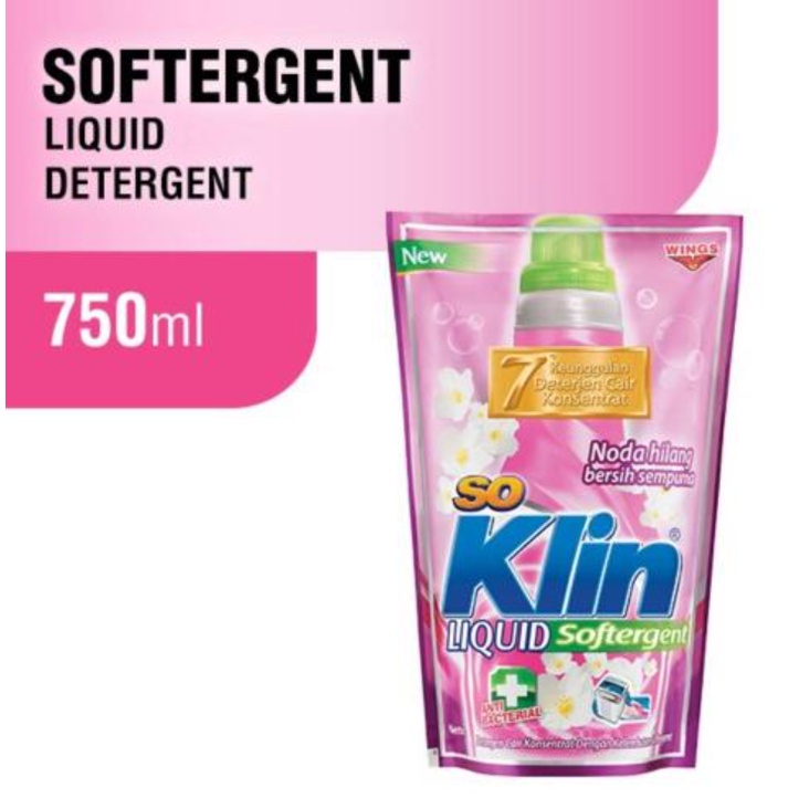 SOKLIN LIQUID REFILL 750ML - DETERJEN CAIR  - Power Clean Action - White &amp; Bright  - Softergent - Scarlet Blossom - Violet Blossom - Sakura Strawberry - Korean Camellia