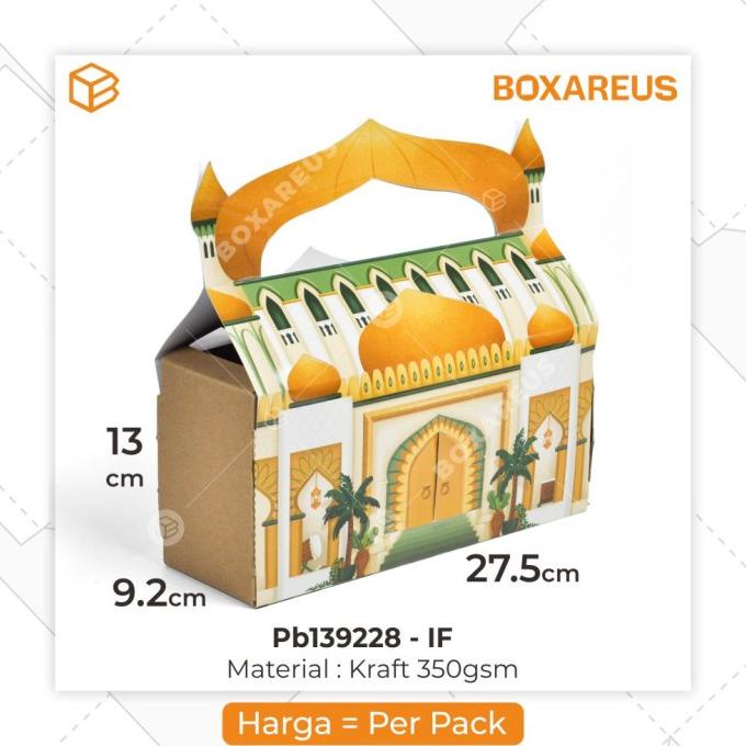 

[BISA COD] Box Packaging Paper Bag Lebaran IdulFitri Dus Kemasan Toples| PB139228