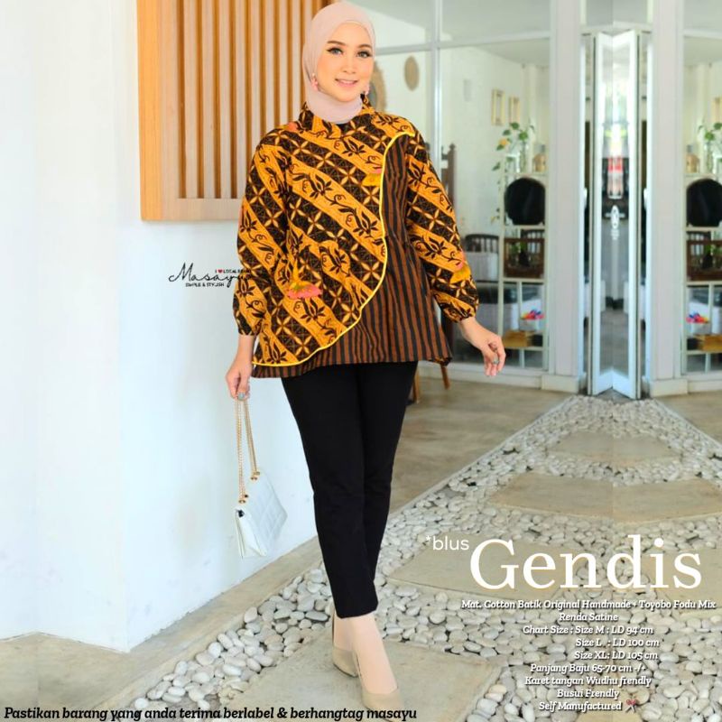 Atasan Batik Blus Gendis Batik Solo Tuman
