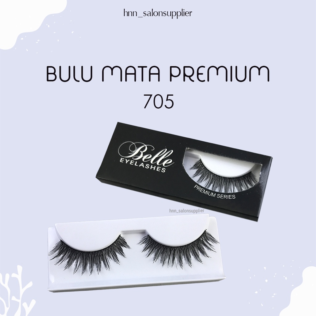 705 Bulu Mata Palsu Handmade Fake Eyelash Eye Lashes Lash Artifivial Belle Eyelashes