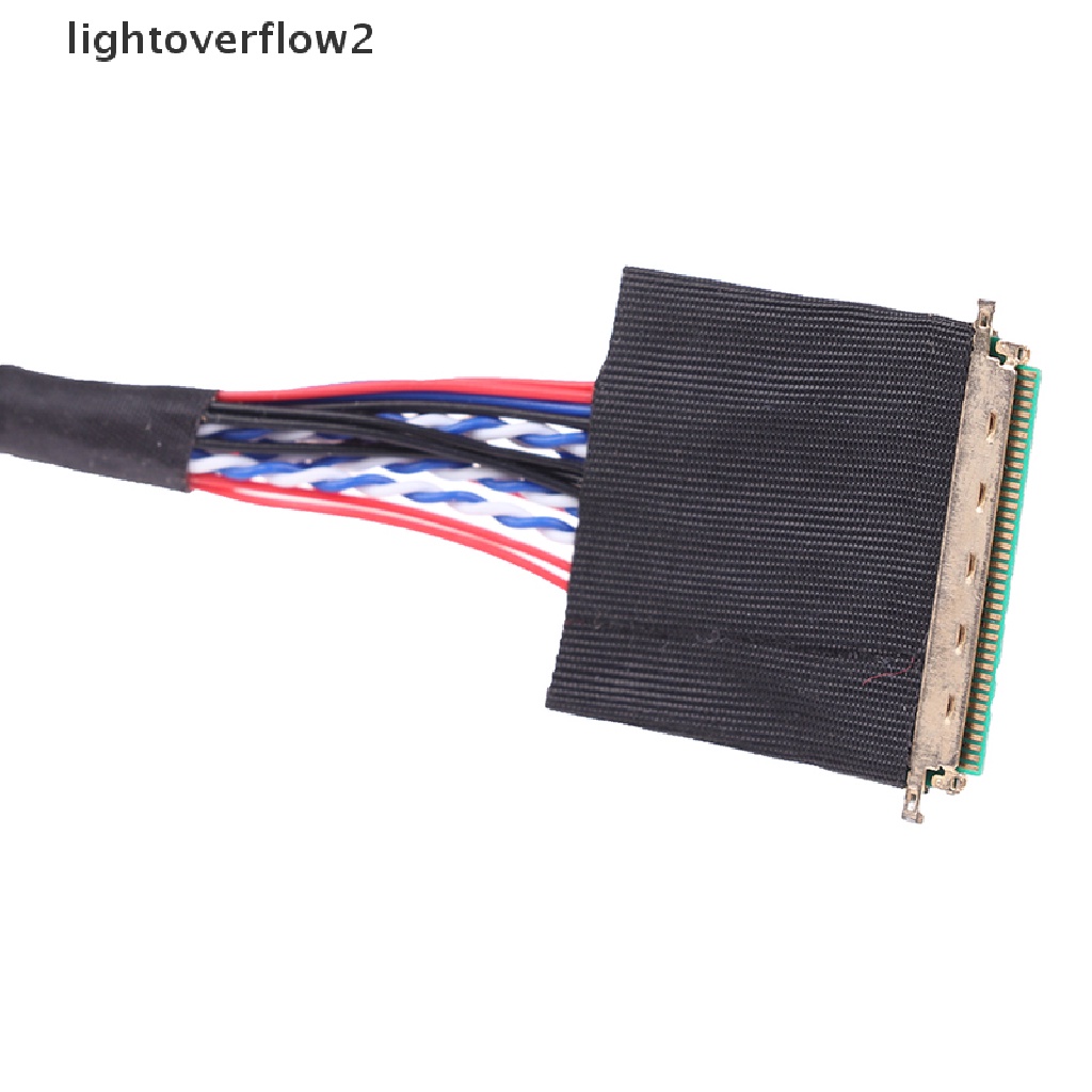 (lightoverflow2) 1pc Kabel LVDS 40 Pin 1 Channel 6 Bit LED LCD Untuk Display