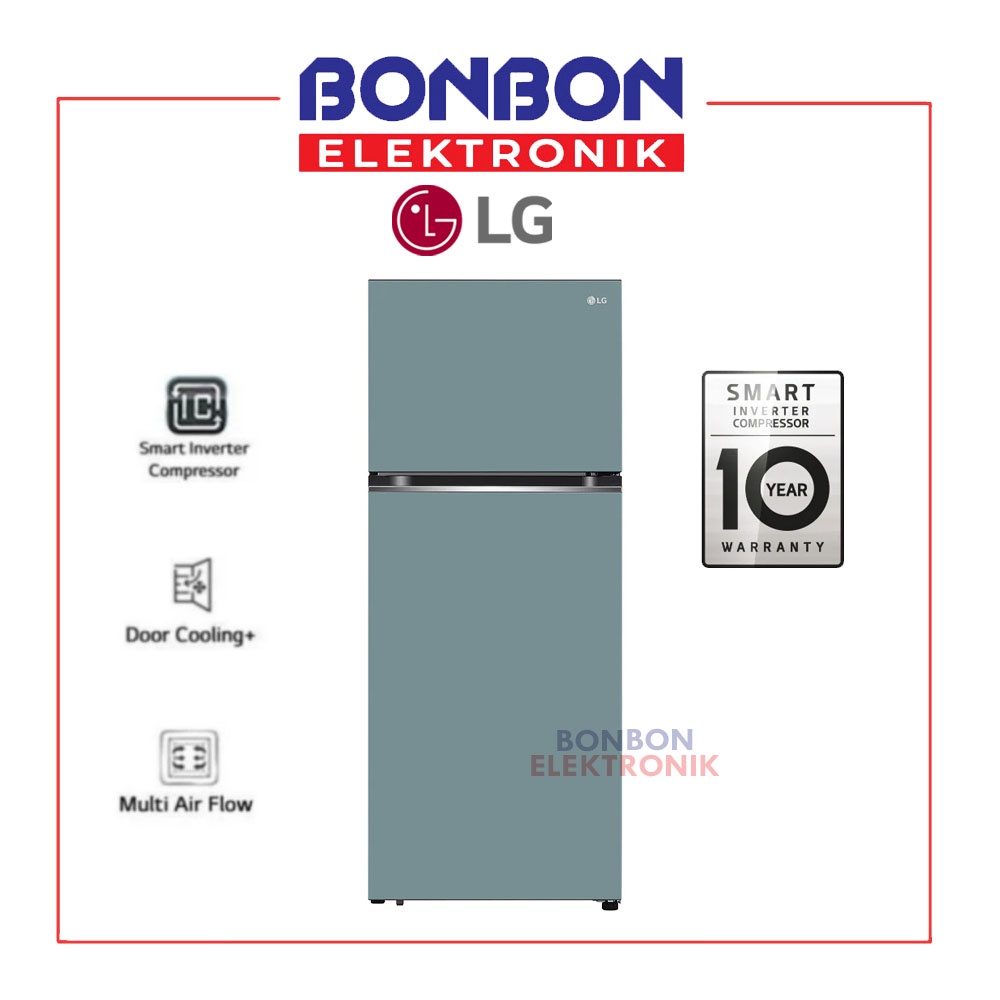 LG Kulkas 2 Pintu Macaron 335L GN B332PQGM / GN B332PQG Smart Inverter