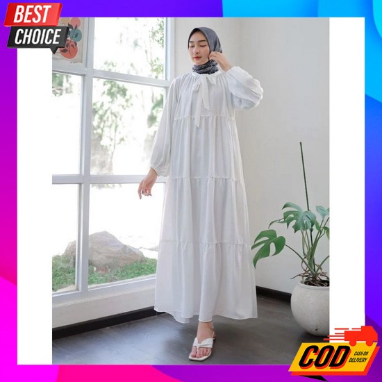Lamisa Maxy Dress Pakaian Baju Gamis Longdress Dres Maxi Syari Polos L Baju Gamis Remaja Kekinian L