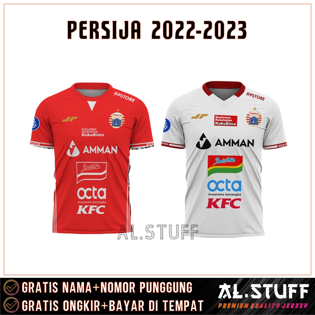 Jersey Persija Premium 2022/2023 Terbaru Gratis Pasang Nama