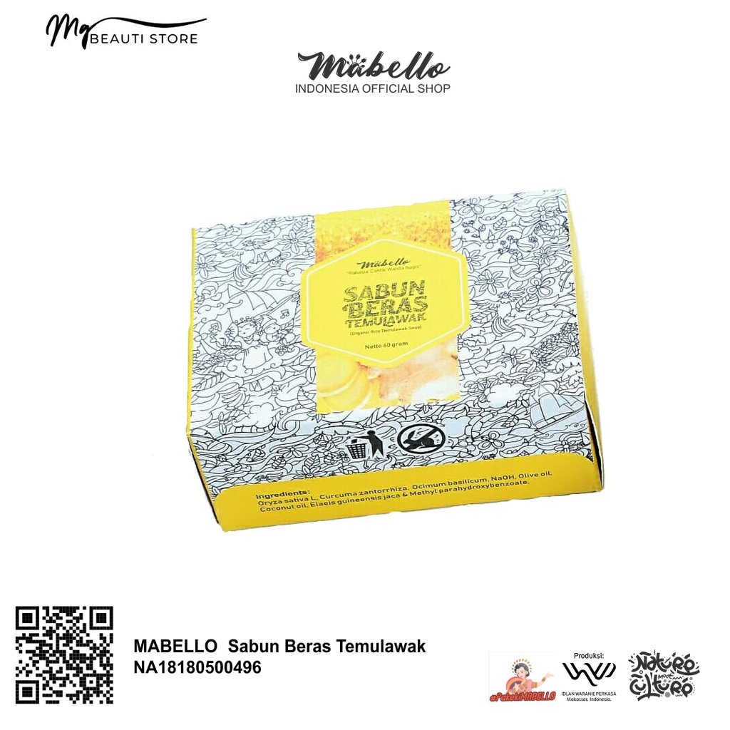 MABELLO Sabun Beras Temulawak