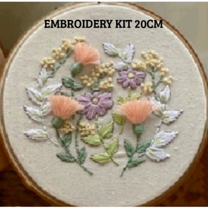 5 Set Embroidery Kit For Beginners Embroidery Stitches Practice