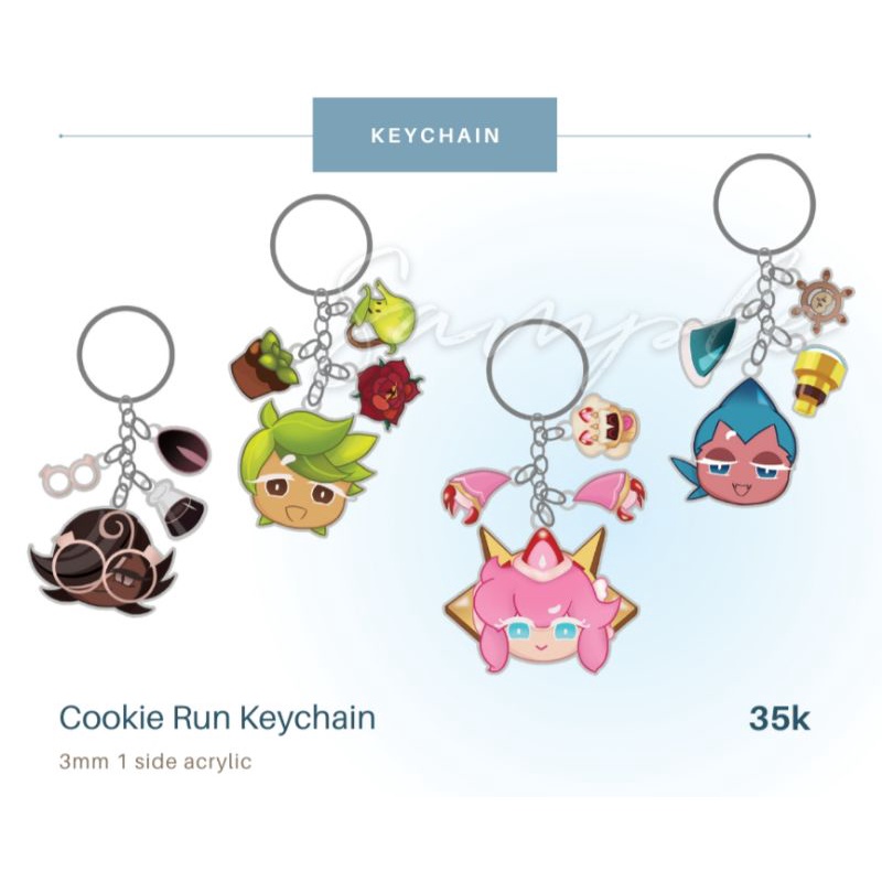 [Fanmerch] Cookie Run Acrylic Keychain