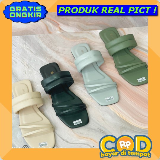 21346 Sandal Teplek Wanita Import Flat Shoes Sandal Teplek Wanita Kekinian Teplak Wanita Import Terb