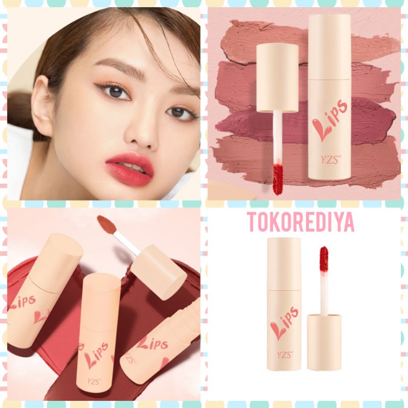 Lip Clay Matte Velvet YZS Original Lipstik Moisturizing Lip Mud Lip Cream High Pigmented Lip Cheek Waterproof