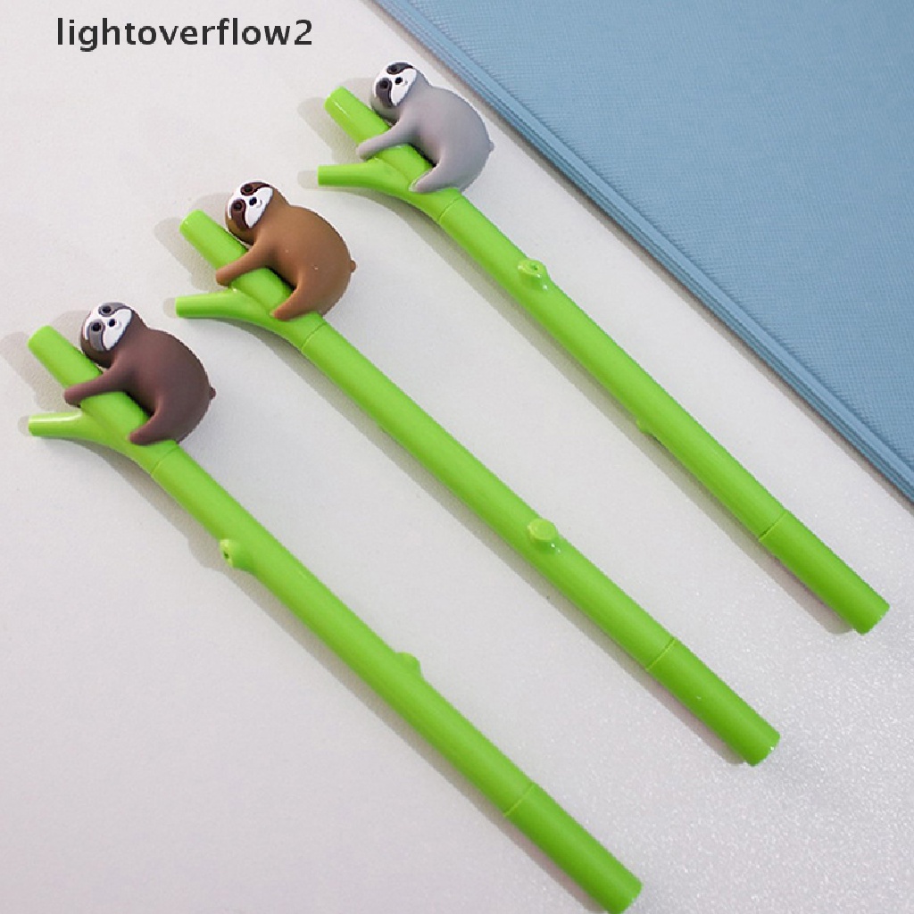 (lightoverflow2) 1pc Pulpen Tinta Gel Hitam 0.5mm Bentuk Kartun Koala Untuk Tanda Tangan (ID)