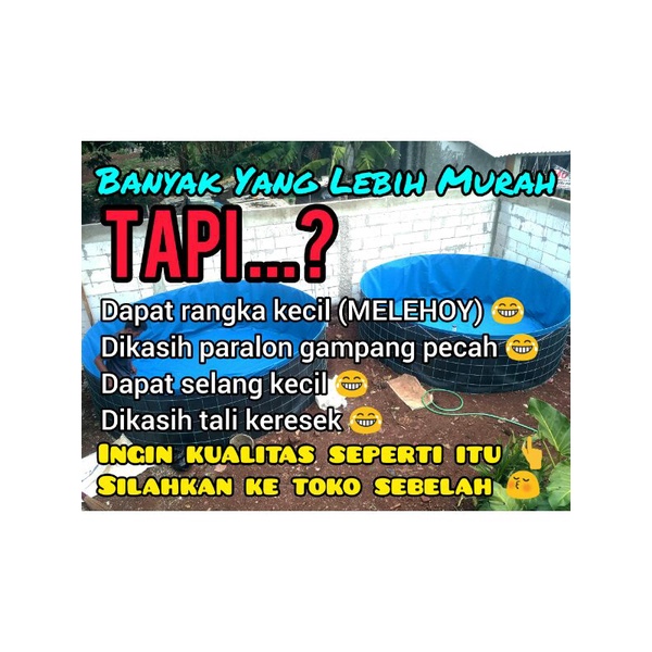 D2 T1,2 FULLSET, Kolam Bundar, Kolam Terpal, Kolam Bioflok. KUALITAS TERBAIK