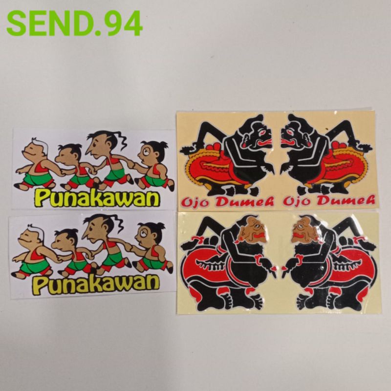 sticker cutting punakawan Semar wayang Ojo dumeh