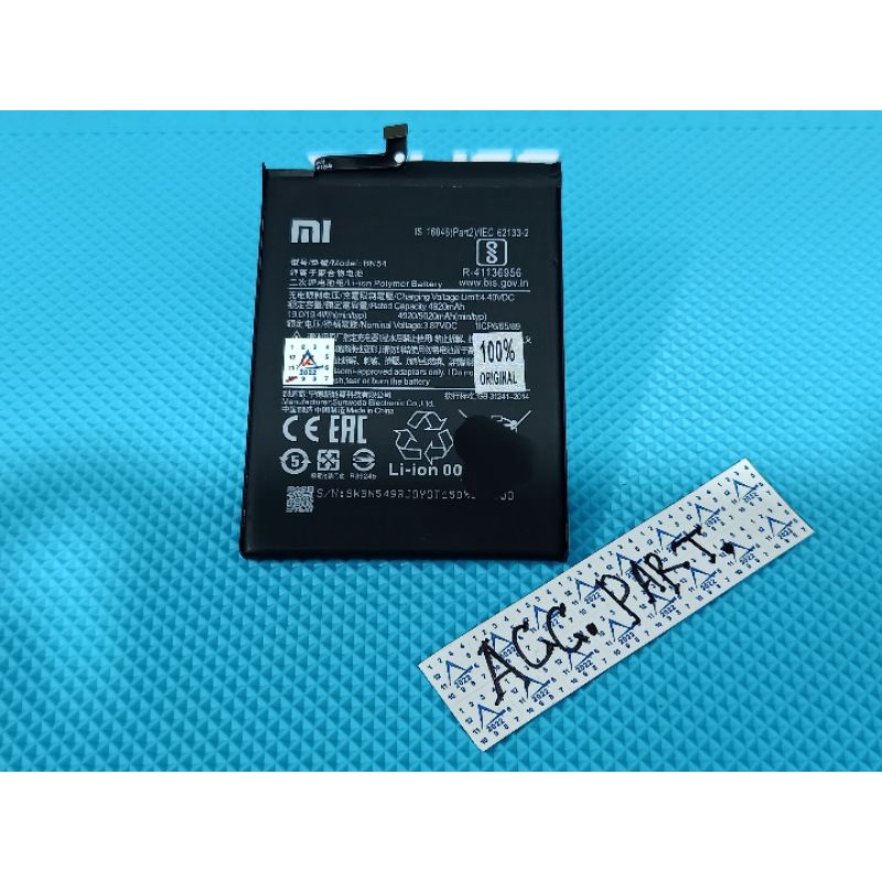 BATERAI REDMINOTE 9(BN54) ORI