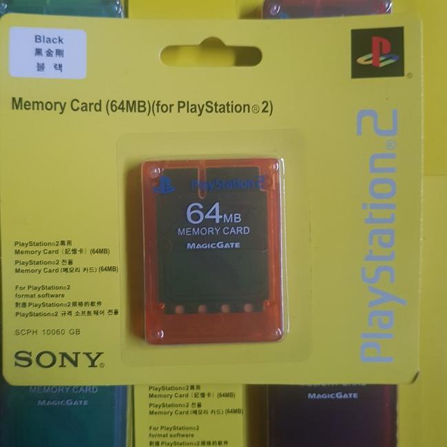 MC MMC mmemori card playstation PS 2 PS2 64MB transparan lampu ‣ SAU.18Oc22r