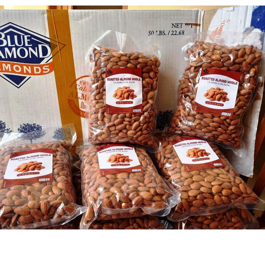 

10.10 STOK READY KACANG ALMOND PANGGANG KUPAS / ROASTED ALMOND NATURAL PREMIUM BLUE DIAMOND U.S.A gas !!