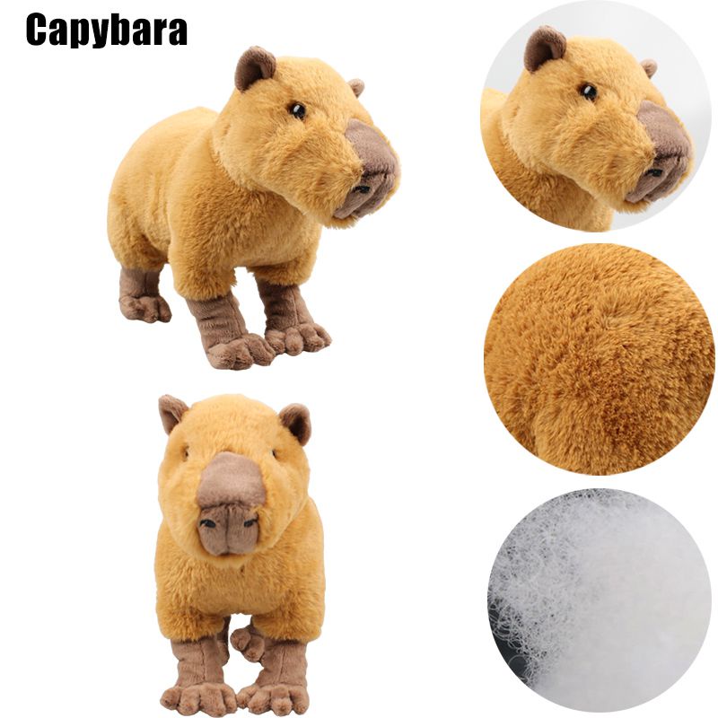 Mainan Plush Capybara Lucu Boneka Binatang Boneka Lembut Untuk Dekorasi Kamar Bayi