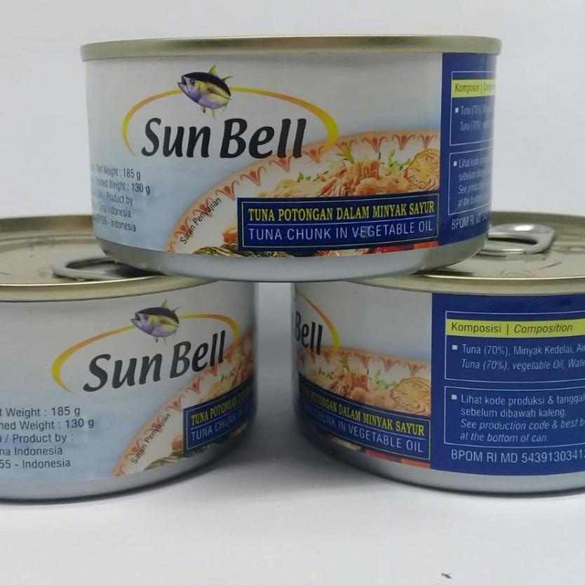 

KODEU0g0F--SUNBELL TUNA CHUNK IN VEGETABLE OIL 185 G SUN BELL TUNA KALENG