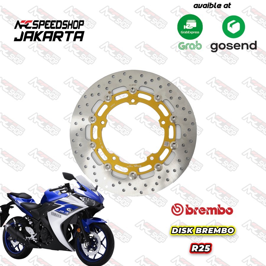 DISC CAKRAM BREMBO YAMAHA MT25 / R25 300MM DISC DEPAM BREMBO