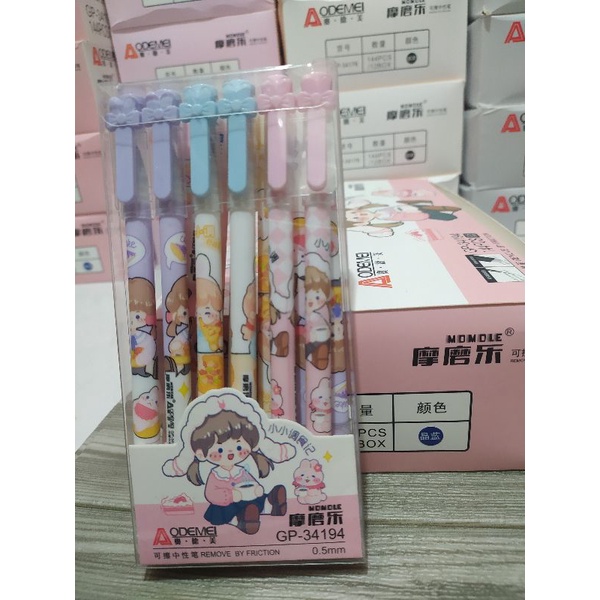 

Pulpen hapus lucu Tinta Biru isi 12 pcs