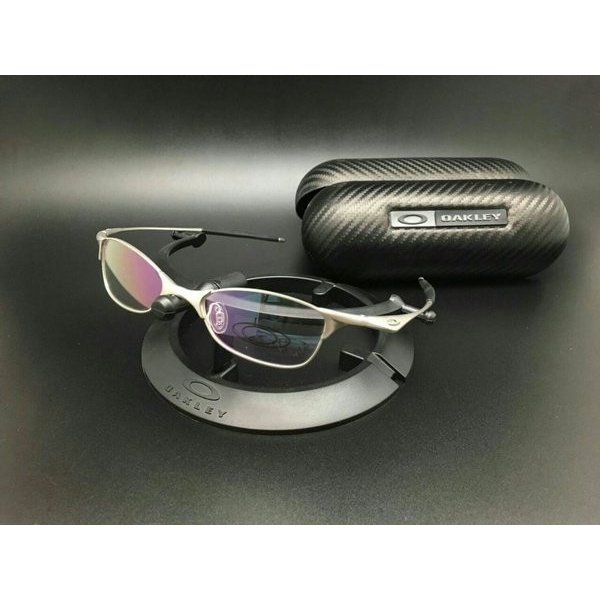 Mudah Frame Kacamata Titanium Pria Wiretap Full Silver Berkualitas