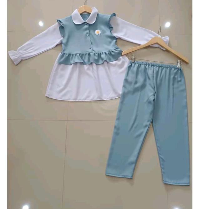 Langsung Order one set daisy baju anak perempuan stelan terbaru