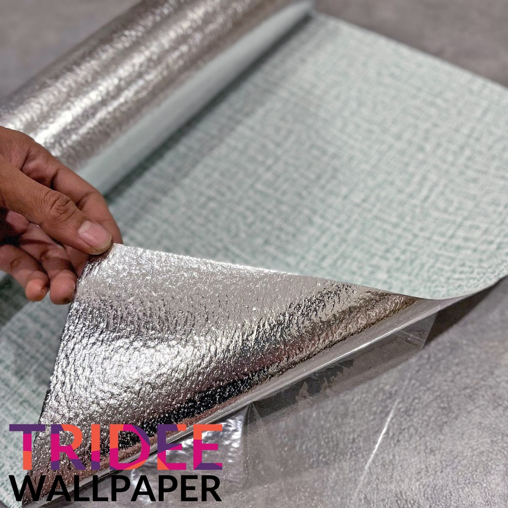Wallpaper Linen Roll | Wallpaper Dinding Stiker | TRIDEE WALLPAPER