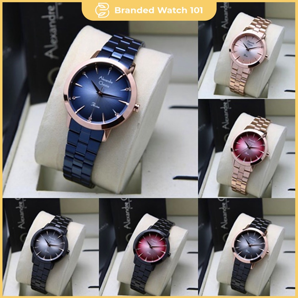 ORIGINAL Jam Tangan Wanita Alexandre Christie AC 2975 / AC2975 / 2975 Garansi Resmi 1 Tahun, Stainless