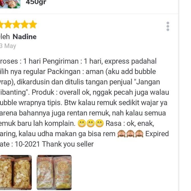 

Quality Control✅Keripik singkong cap bunga cempaka 450gr|SQ4