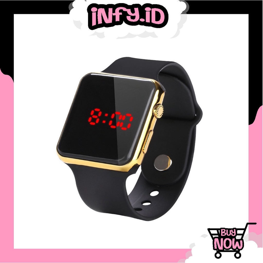 INFY - LED Watch - Jam Tangan Digital Pria &amp; Wanita - Strap Rubber JT053