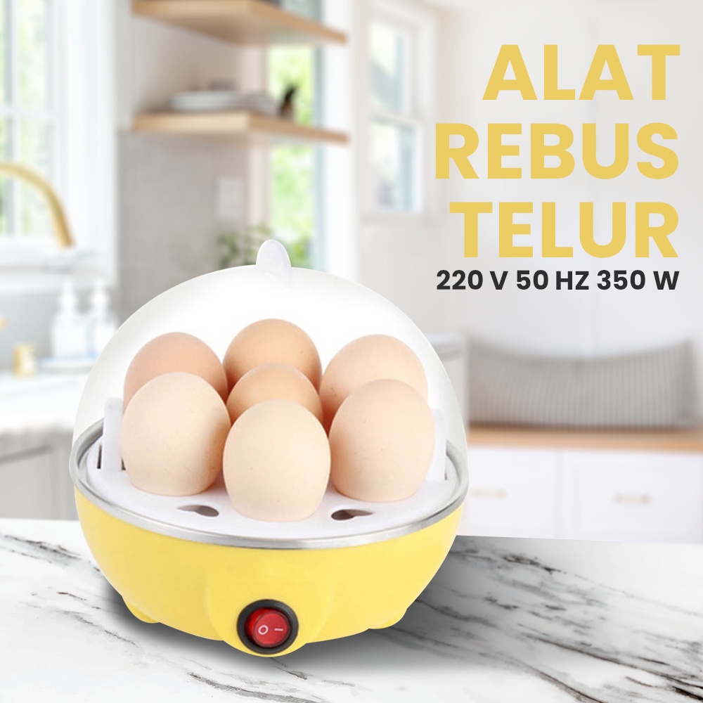 Electric Egg Cooker OMHA7OYL Boiler Alat Rebus Telur - Yellow