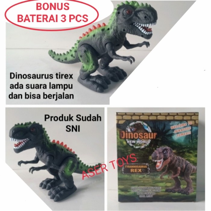 Hadir Mainan Dinosaurus Trex Mainan Dino T-Rex Bisa Jalan Ada Suara & Lampu Promo