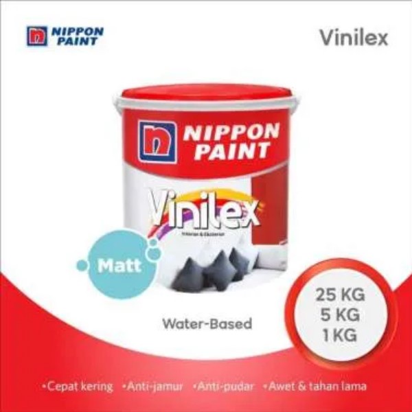 CAT TEMBOK INTERIOR NIPPON PAINT VINILEX BERBAGAI WARNA (5 KG)