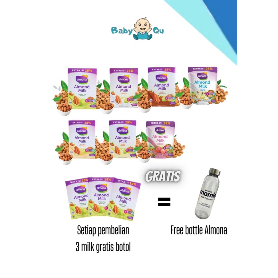 ALMONA - ALMOND MILK POWDER WITH DAUN KATUK 175 GRAM / ASI BOOSTER / AZZAMODE