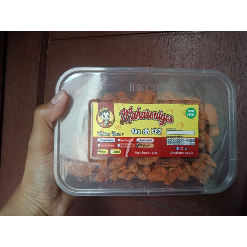 

Makaroni Goreng Pipa Spiral Renyah 200gr dari Makaroniyes