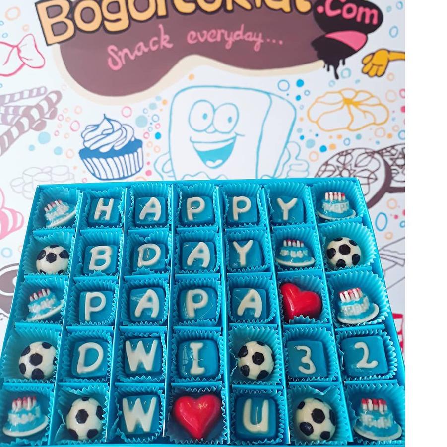 

FREE ONGKIR!Coklat Hadiah Ucapan Ultah Sekat 35|KD5