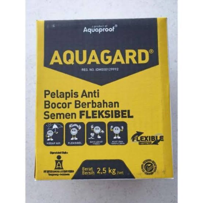 KHUSUS INSTANT BANDUNG Cat Pelapis Anti - Bocor Aquagard by Aquaproof set 2.5 kg