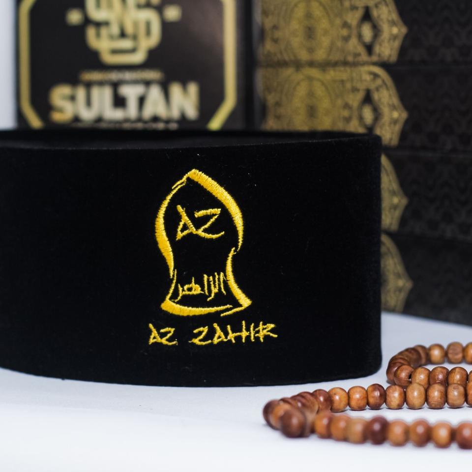 {BLS.18Oc22ᶜ} Peci Hitam AC LOGO BORDIR Garuda Az-Zahir Kujang Gus Baha dan UAS Tinggi 9cm Hemat