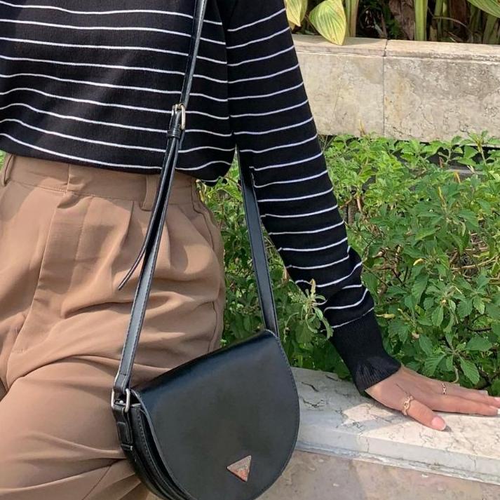 Terlaris Sugi Label - Gea Top Atasan Rajut Katun Adem Stripe