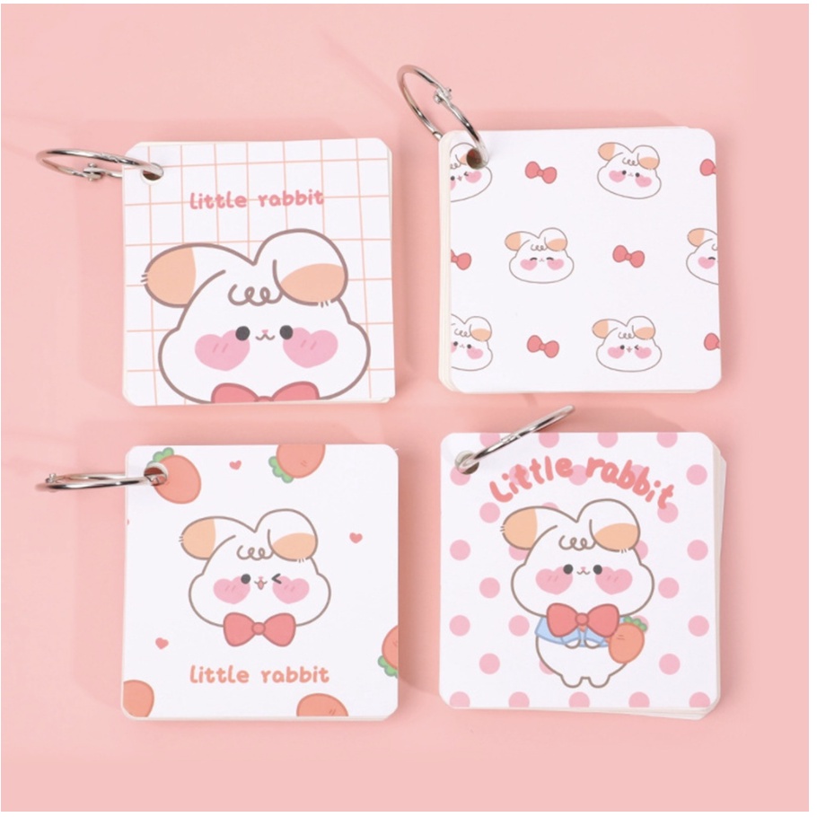 【GOGOMART】Buku Notebook Memo Mini Dengan Ring Motif Animal Star Wings