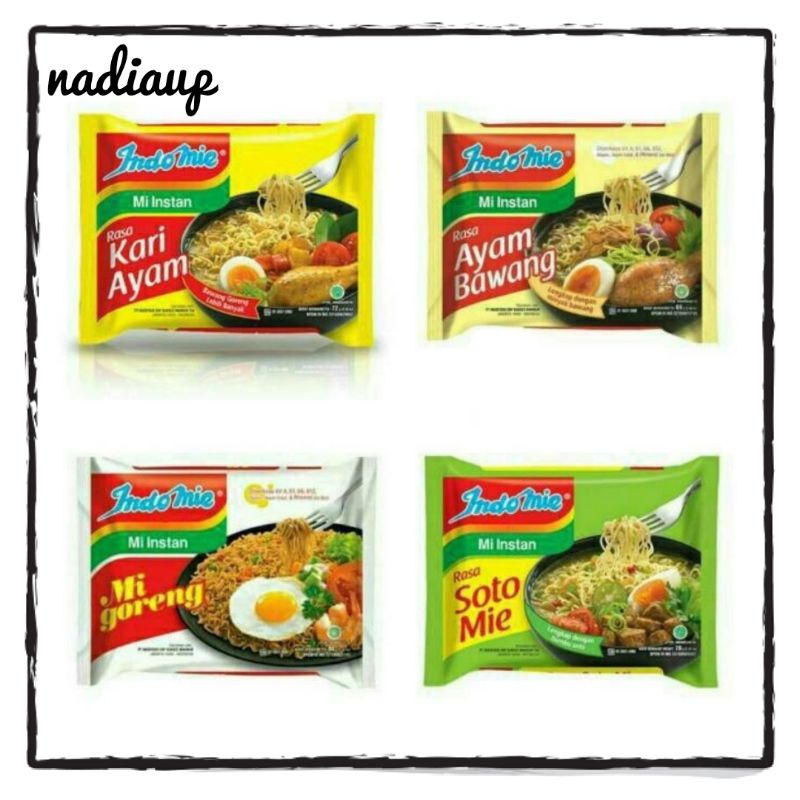 

Indomie Goreng / Soto Mie / Ayam Bawang isi 5pcs