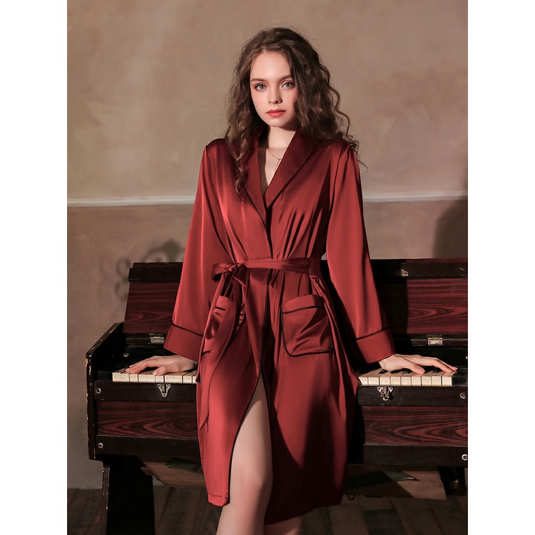 Velvet Kimono Robe - Little Woman Sleepwear