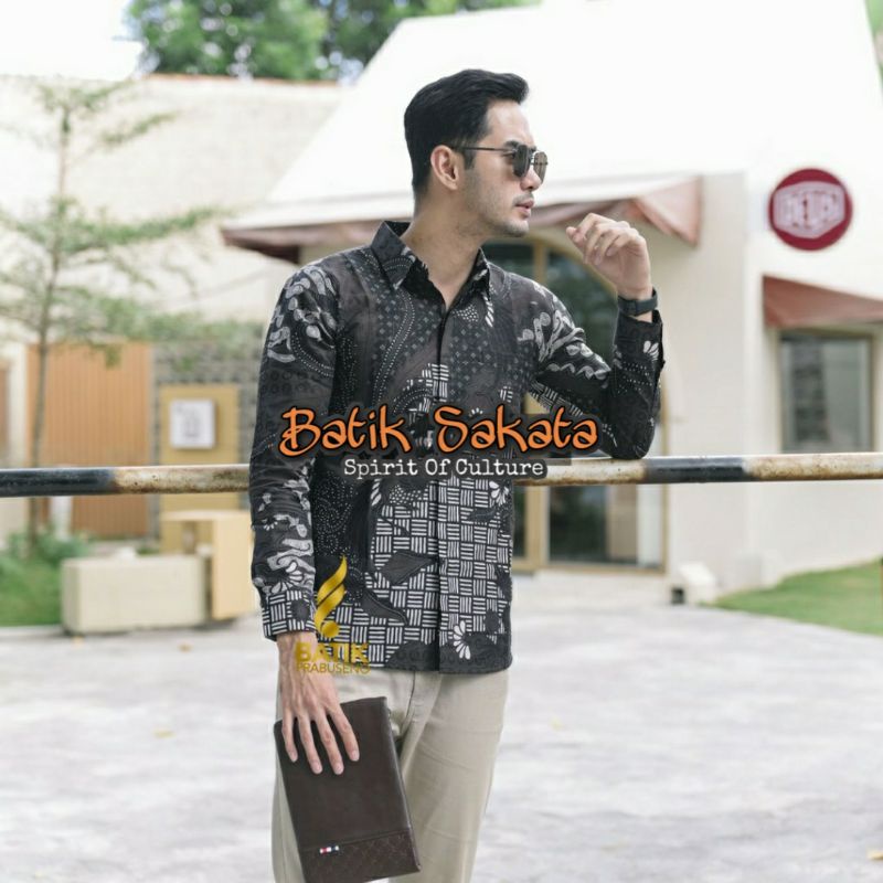 Kemeja Batik Pria Slimfit Premium Lengan Panjang Bahan Katun Halus Sragenan Lapis Furing