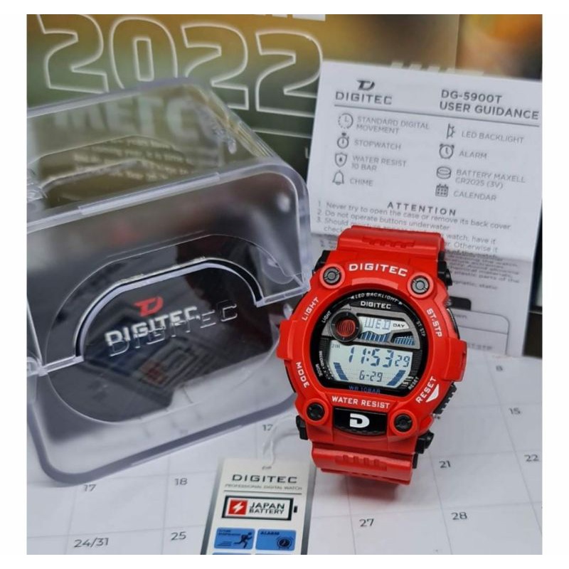 Original Digitec DIGITEC DG 5900 / DG-5900 / DG 5900 Watch Jam Tangan ORIGINAL Pria Wanita