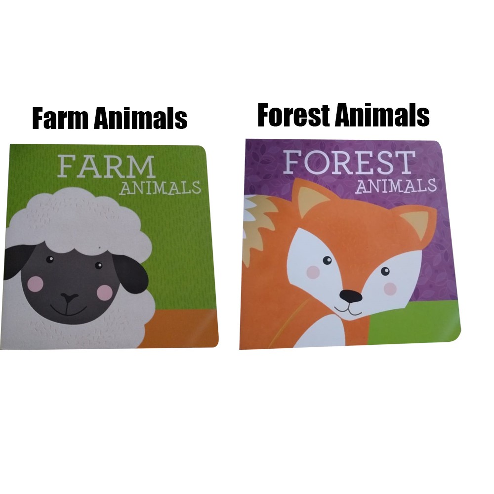 BUKU EDUKASI FARM ANIMALS and FOREST ANIMALS buku animal hewan bbw