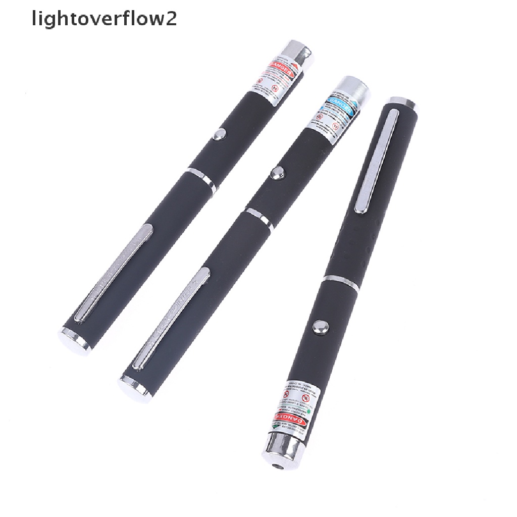 (lightoverflow2) 1pc Pen Laser Pointer High Power 5MW Warna Merah / Biru / Hijau