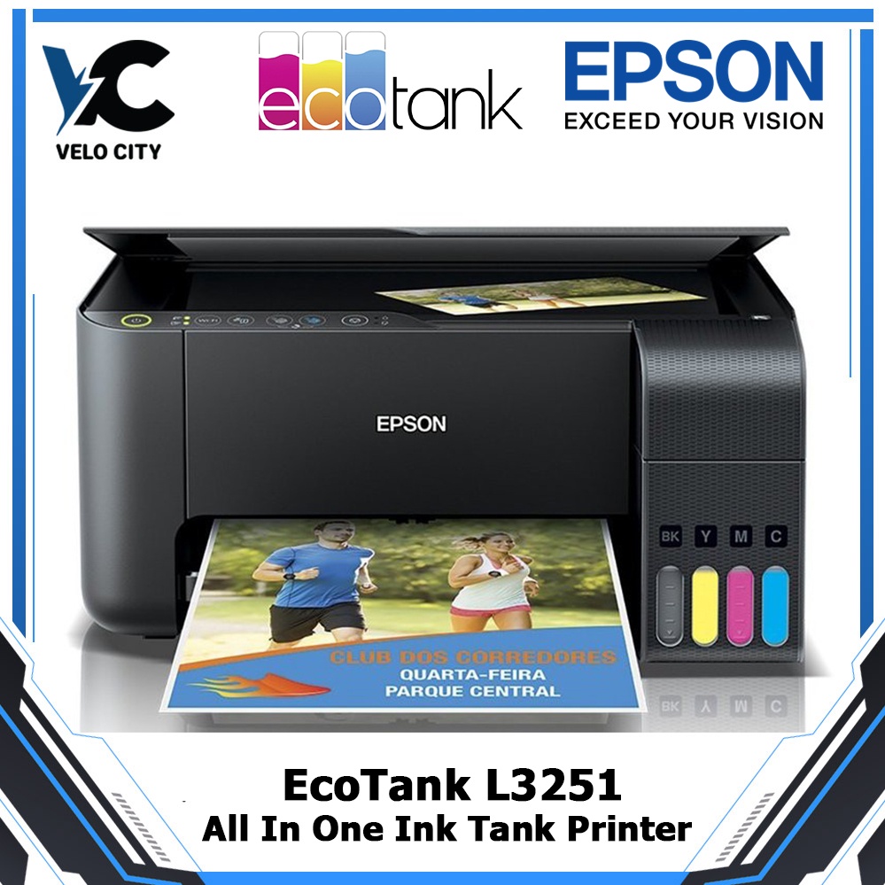 Printer Epson Eco Tank L3251 All in One Printer Original Garansi Resmi