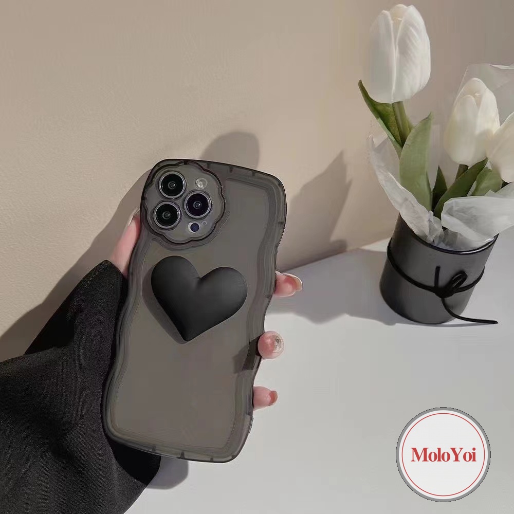 Luxury 3D Heart Fashion Flower Lens Case Compatible for iPhone 7 8 6 6s Plus 11 XR 12 13 14 Pro Max 14 Plus 11Pro Max X XS Max Wave Frame Case Bracelet Shockproof Phone Cover