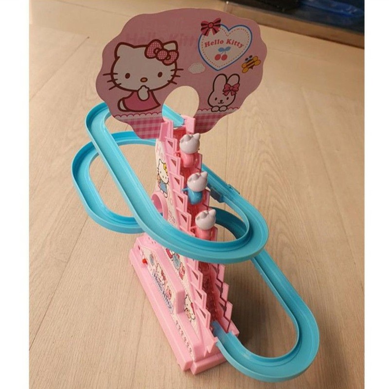 ( BISA COD ) MAINAN TANGGA ANAK HELLOKITTY MAINAN VIRAL TIKTOK TANGGA SELUNCUR