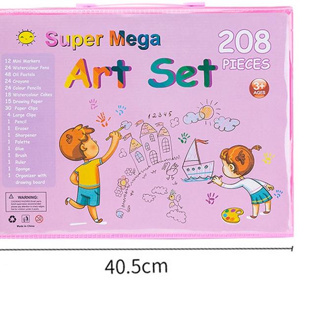 

limited Edition✔️Krayon ART SET 208 PENSIL WARNA Crayon set 208pcs 208 Warna Pensil Krayon Alat Menggambar atau Mewarnai)|KD3