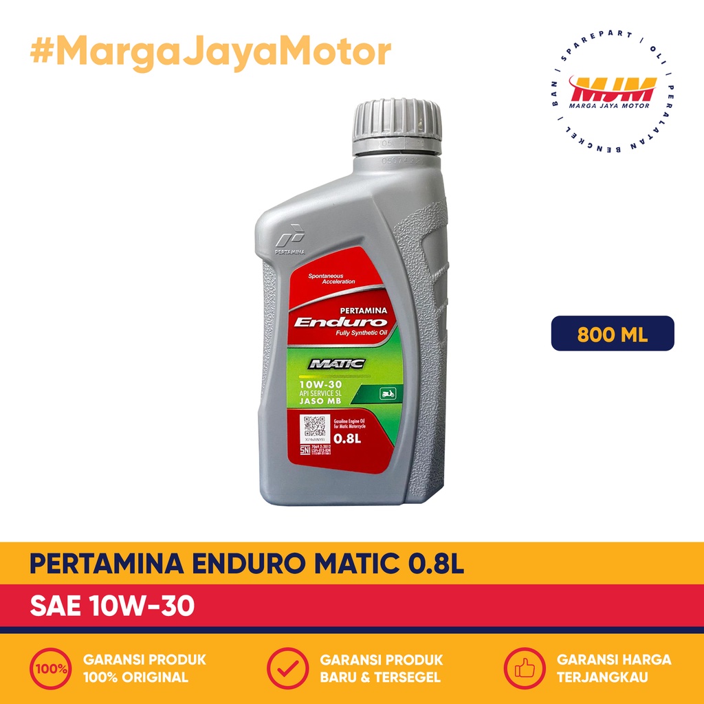 Enduro Matic 10W/30 800ml Pertamina Oil 0.8L